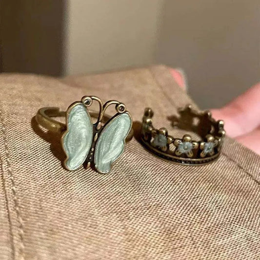 Vintage Ring Sommerfugl