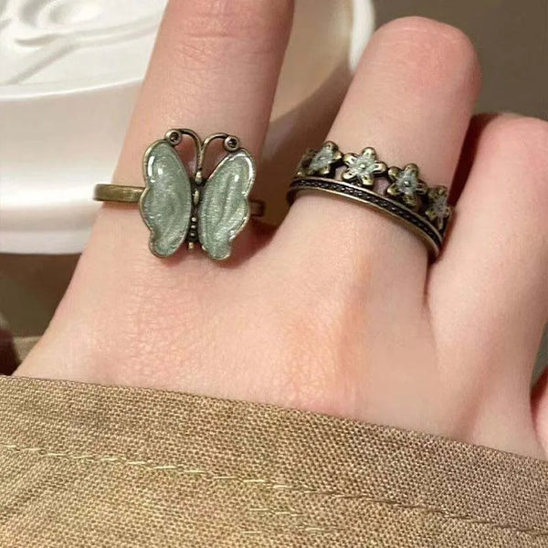 Vintage Ring Sommerfugl